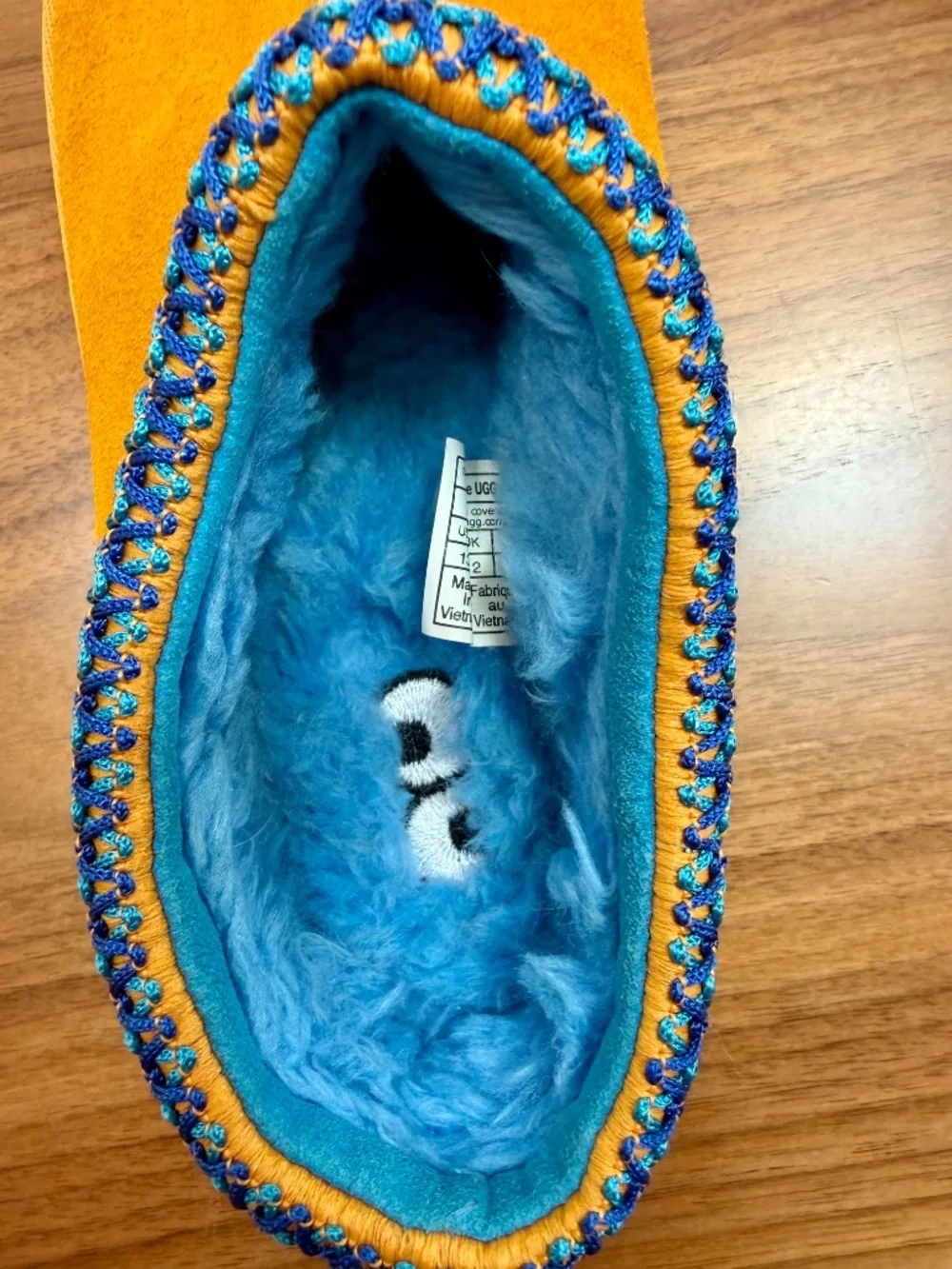 🔥 RARE UGG x Sesame Street Cookie Monster Tasman II Slippers Kids Size 13